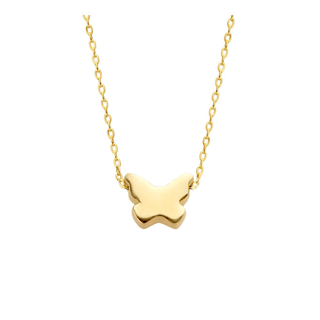 Capital Vlinder Necklace 14K Gold