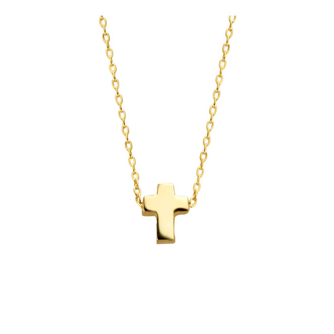 Capital Kruis Necklace 14K Gold