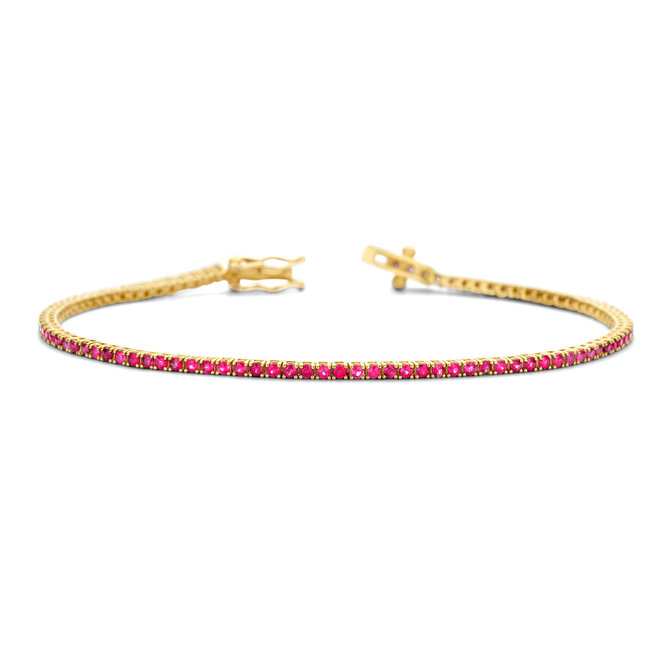 Just Diamond Tennis Armband Robijn