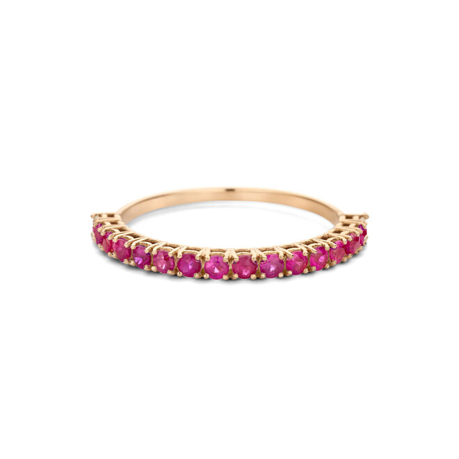 Just Diamond Tennis Ring Robijn Diamant - Half