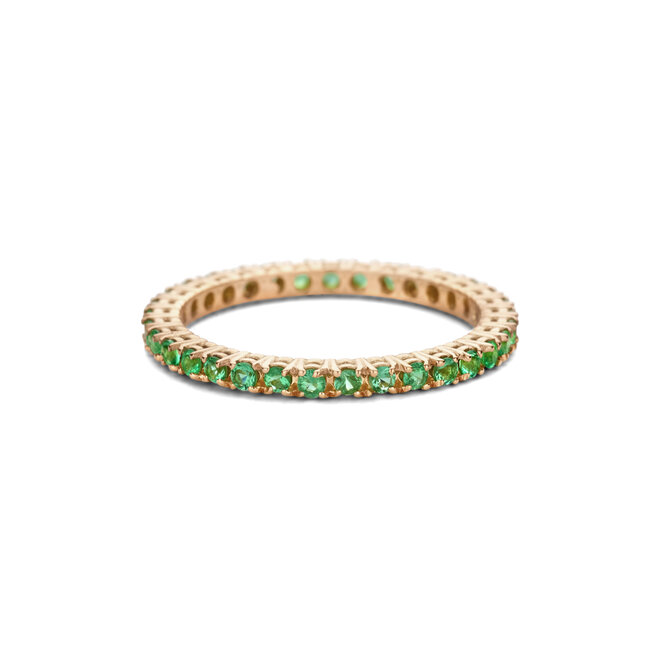 Just Diamond Tennis Ring Smaragd - Vol