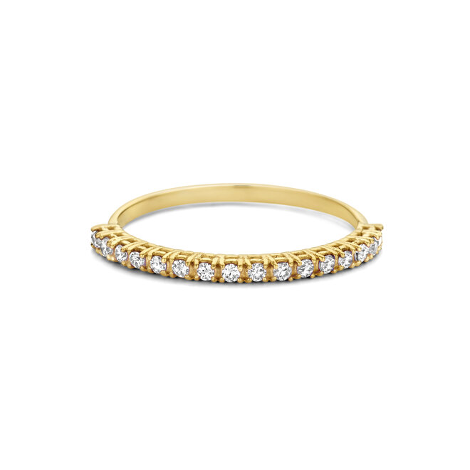 Just Diamond Tennis Ring Witte Diamant - Half