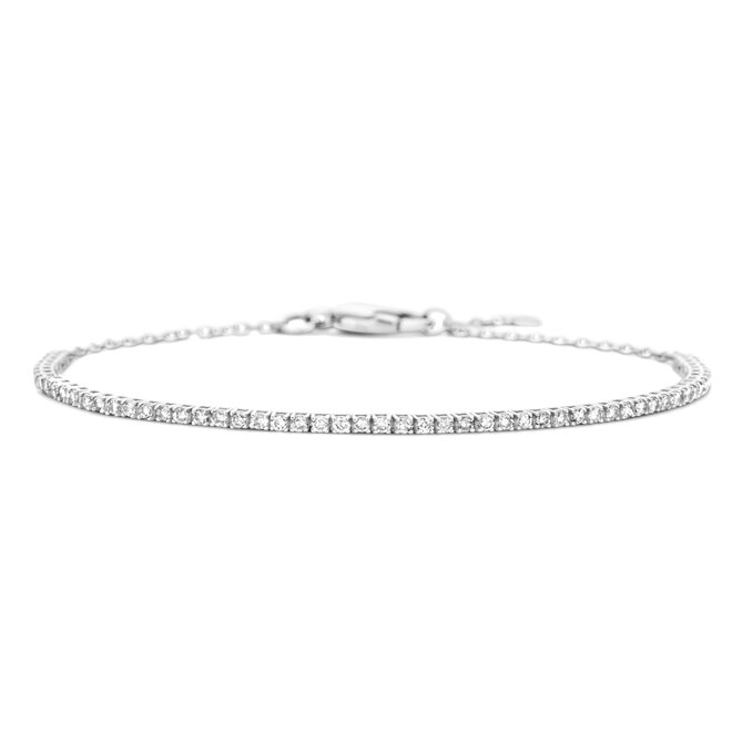 Just Diamond Tennis Bracelet Chain White Diamond Size 1