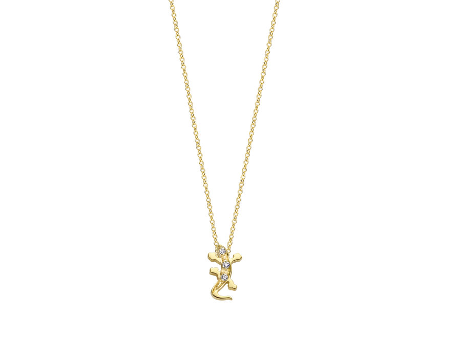 Franky's Treasure Salamander Diamond Necklace