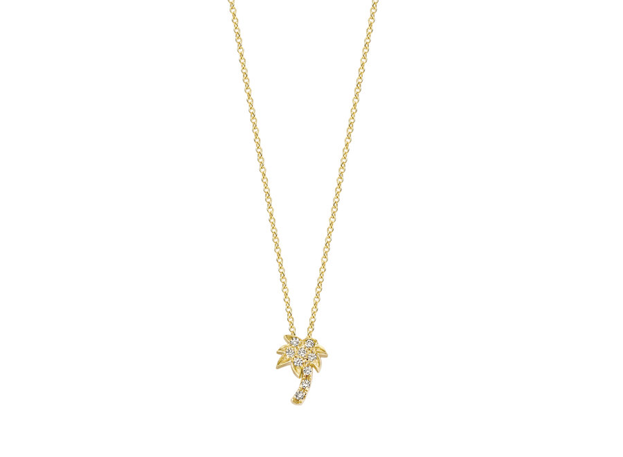 Franky's Treasure Palmtree Diamond Necklace