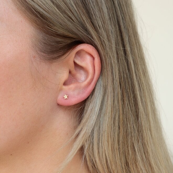 Franky's Treasure Ster Diamant Oorbel