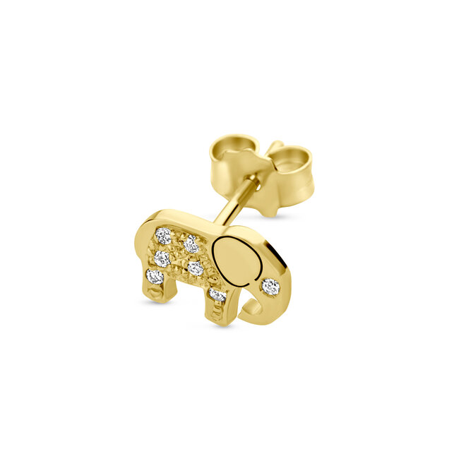 Franky's Treasure Elephant Diamond Earring