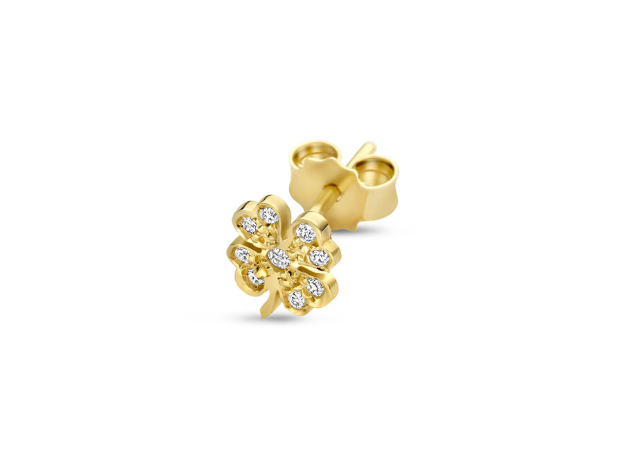 Franky's Treasure Clover Diamond Earring