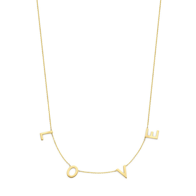Love Letter Love Ketting 14K Goud