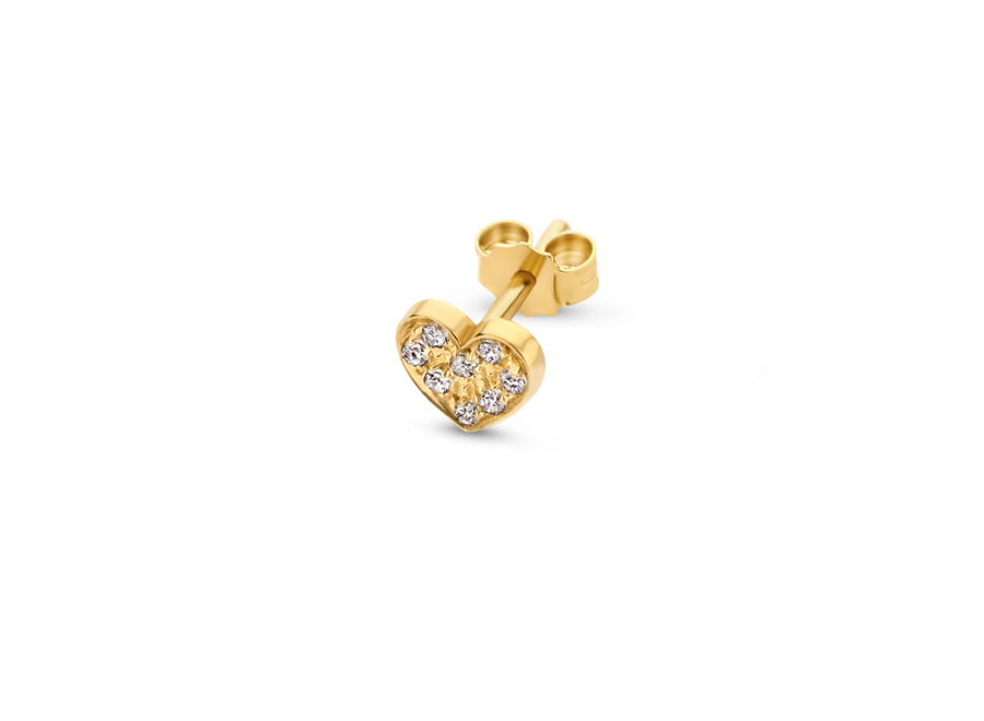 Franky's Treasure Heart Diamond Earring