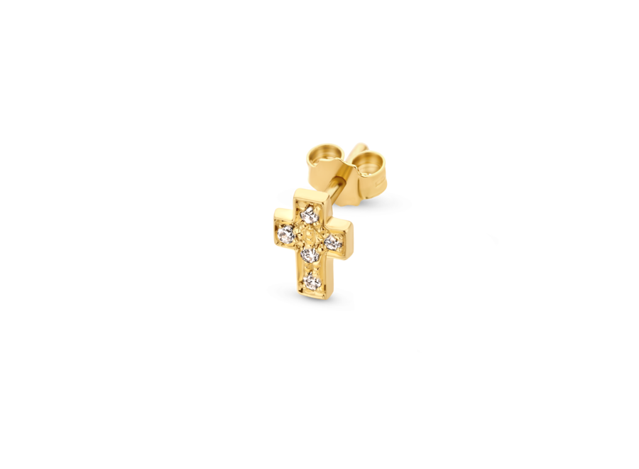 Franky's Treasure Cross Diamond Earring