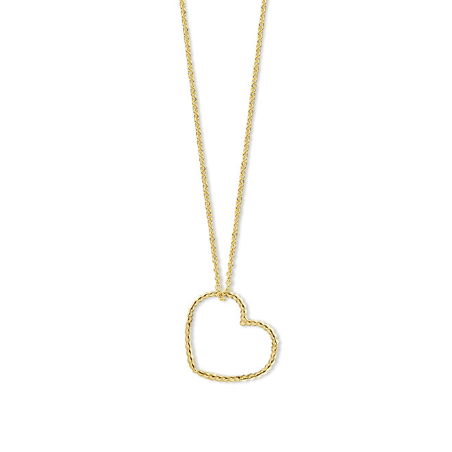 Vintage Hart Maxi Ketting Van 14K Goud
