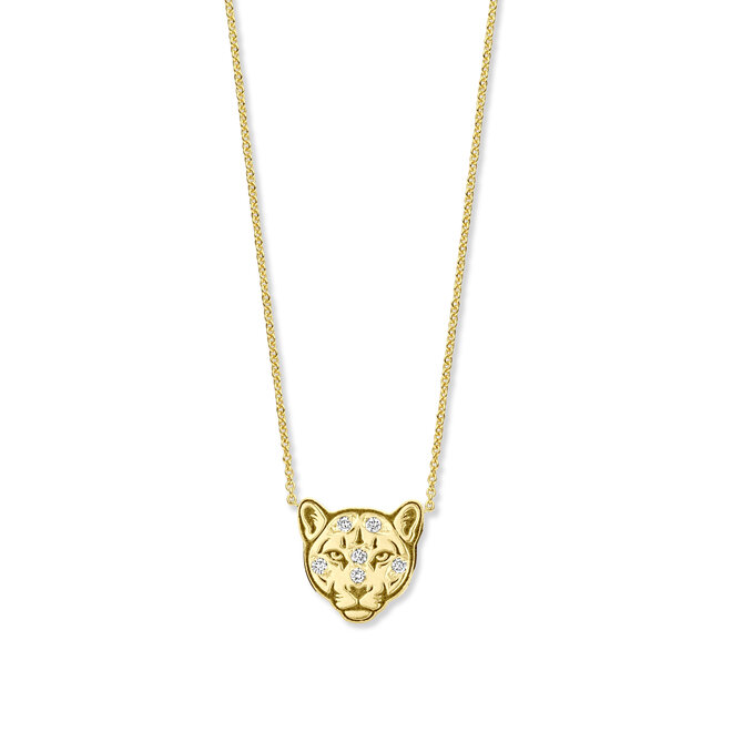Franky's Treasure Panther Diamond Necklace