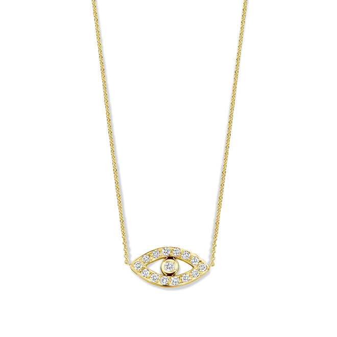 Franky's Treasure Evil Eye Diamond Necklace