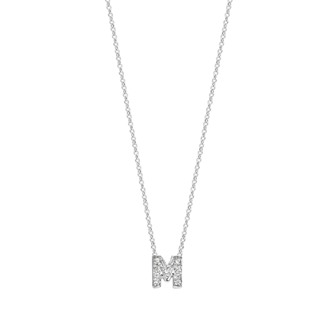 Franky's Treasure Letter Diamant Ketting
