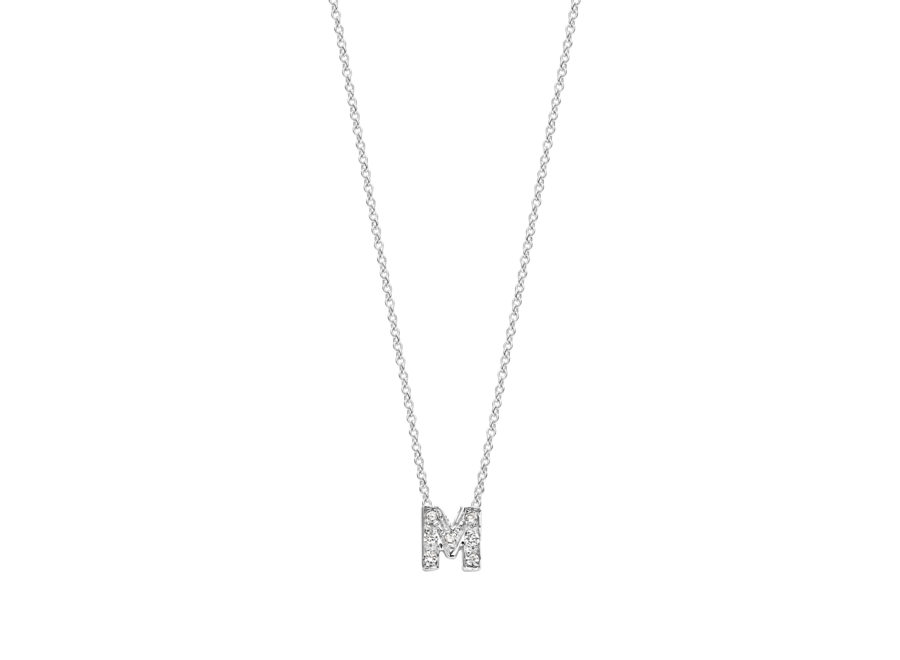 Franky's Treasure Letter Diamond Necklace