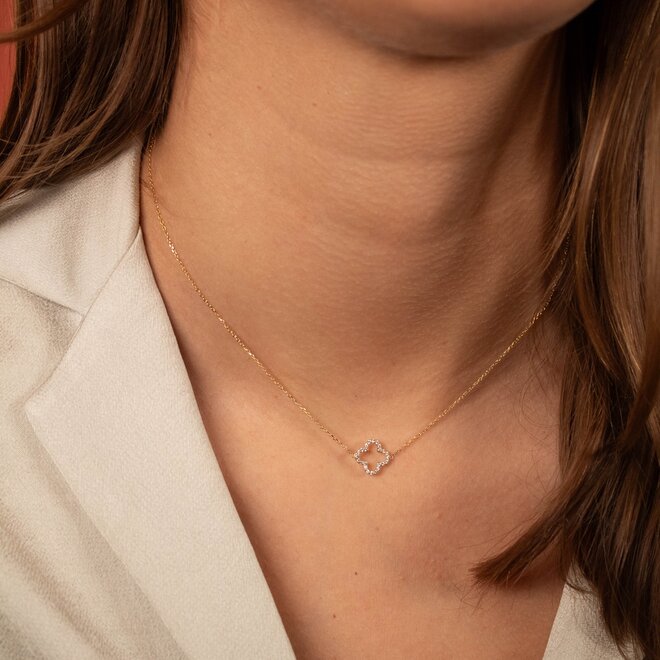 Iconic Lucky Clover Diamant Ketting