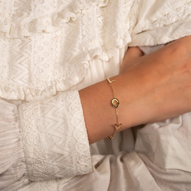 Love Letter Love Armband 14K Goud