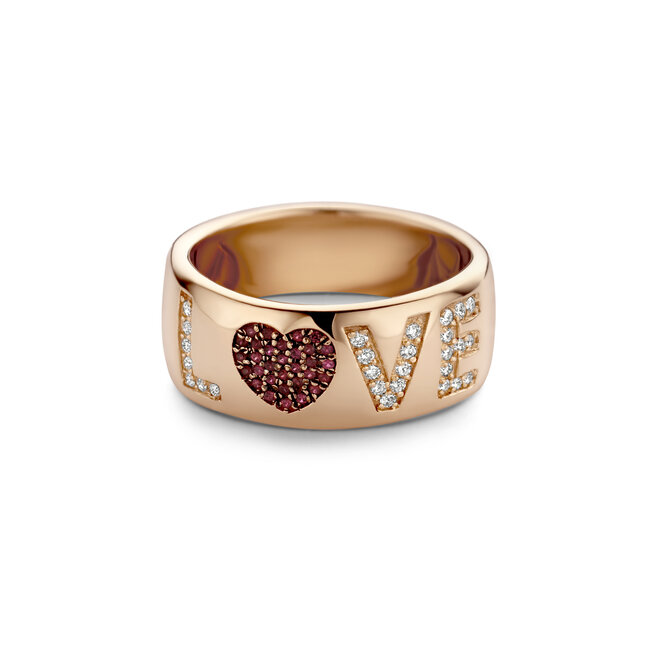 Just Diamond Love Ring 18K Goud