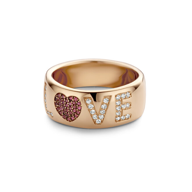 Just Diamond Love Ring 18K Goud