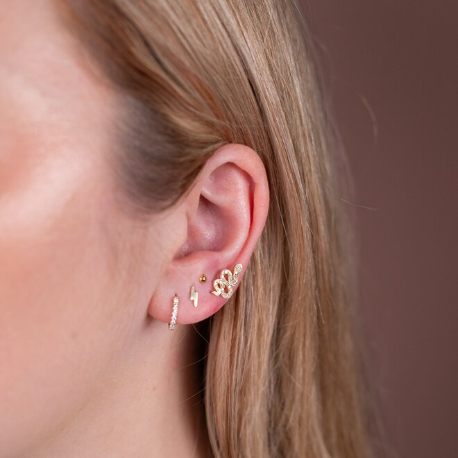 Franky's Treasure Snake Diamond Earring