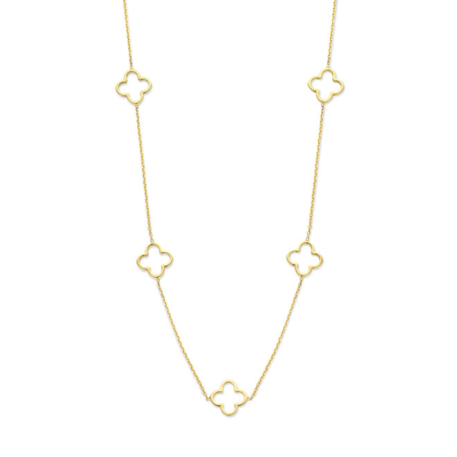 Iconic 5 Lucky Clovers Ketting