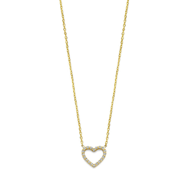 Iconic Heart Diamond Necklace 14K Gold