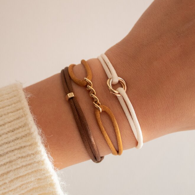 Iconic Triple Colour Satijnkoord Armband