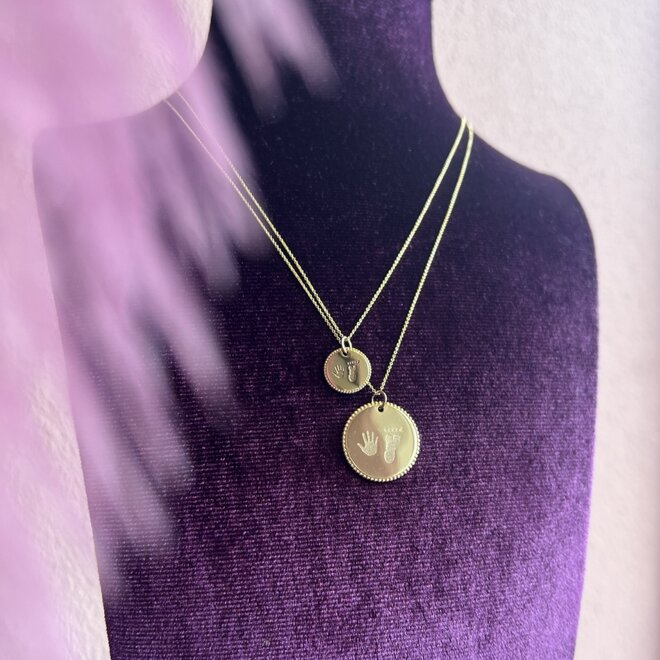 Vintage Munt Groot Ketting