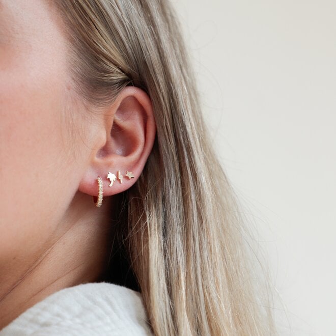 Franky's Treasure Ster Diamant Oorbel