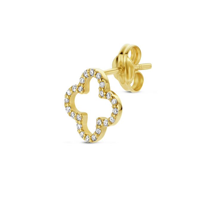 Iconic Lucky Clover Diamant Oorbel