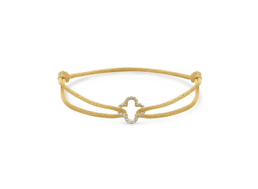 Iconic Lucky Clover Diamond Bracelet Cord