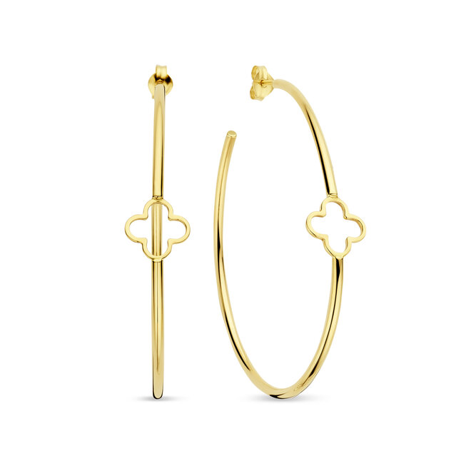 Iconic Lucky Clover  Creool Oorbellen