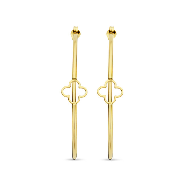 Iconic Lucky Clover  Creool Oorbellen