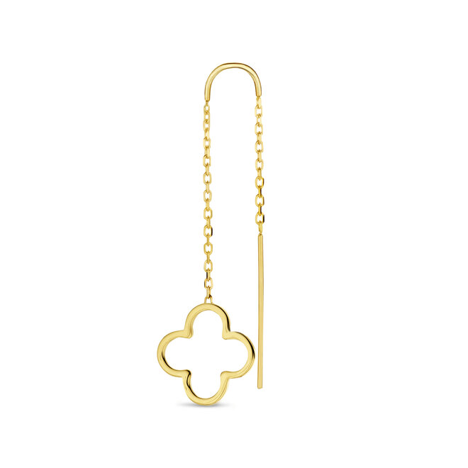 Iconic Lucky Clover Chain Earring