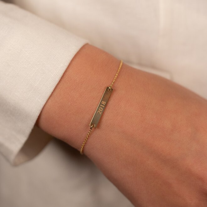 Bar Armband 14K Goud