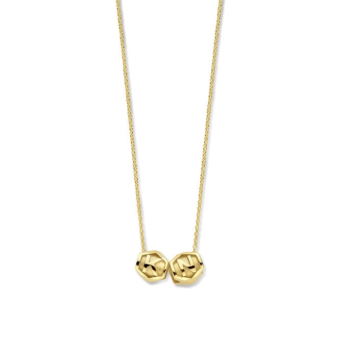 Honey Bee Necklace 2 Initials