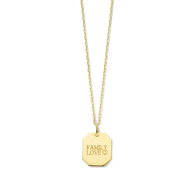 Tag Ketting 14K Goud