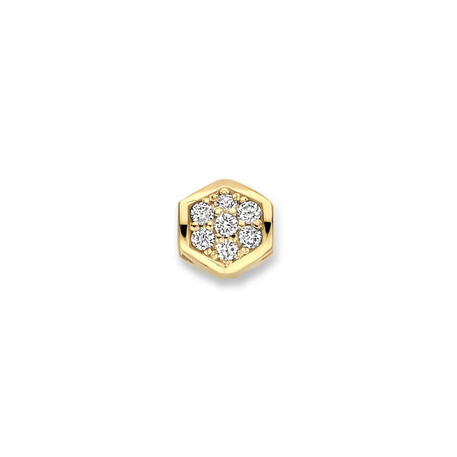 Honey Bee Diamond Charm 14K Gold