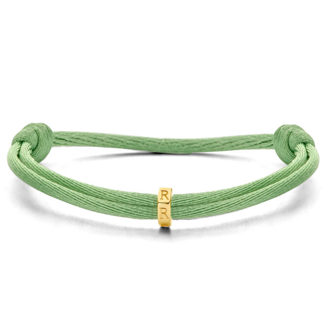 Bolt Satijnkoord Armband - met Gravering