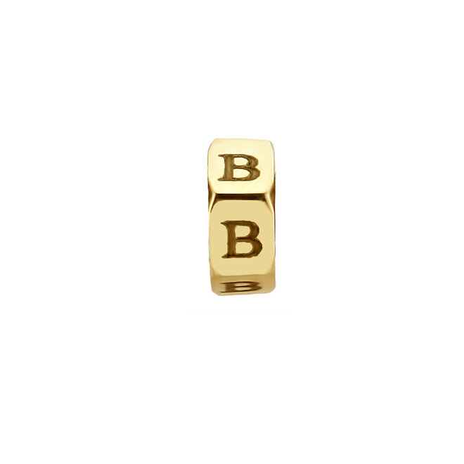 Charm Bolt - met Gravering 14K Goud