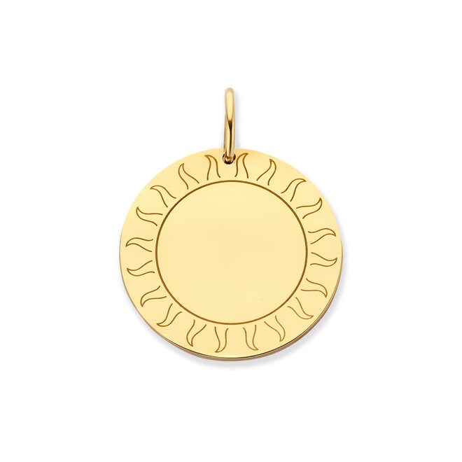 Universe Sun Charm 14K Gold