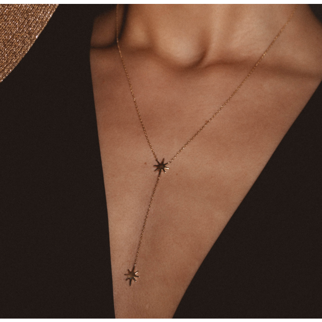 Universe Dubbele Ster Ketting