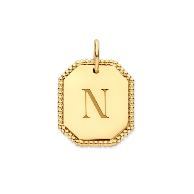 Tag Bullet Bedel 14K Goud