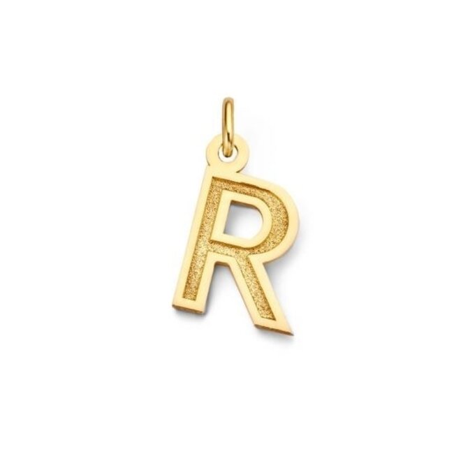Charm Letter Bedel 14K Goud