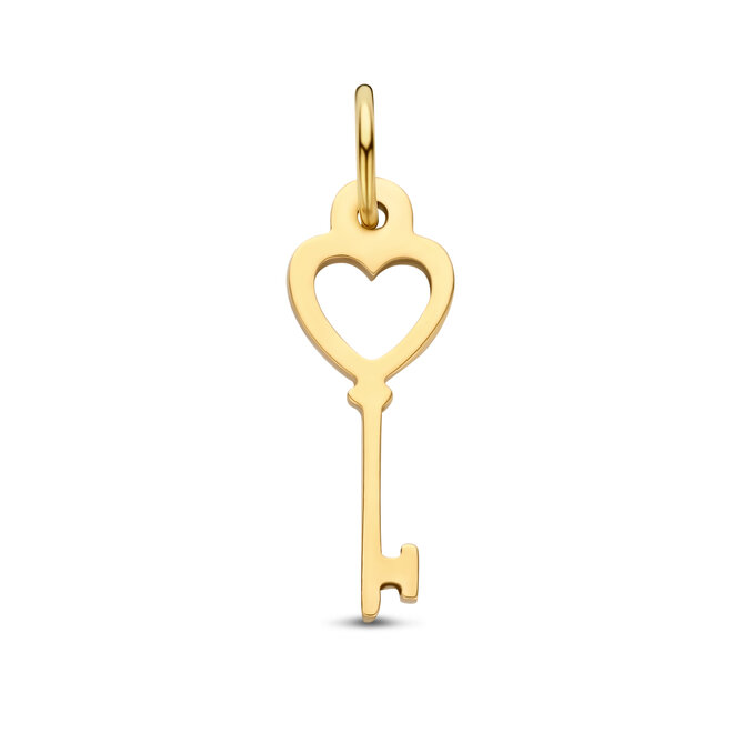 Charm Bedel Open Sleutel 14K Goud