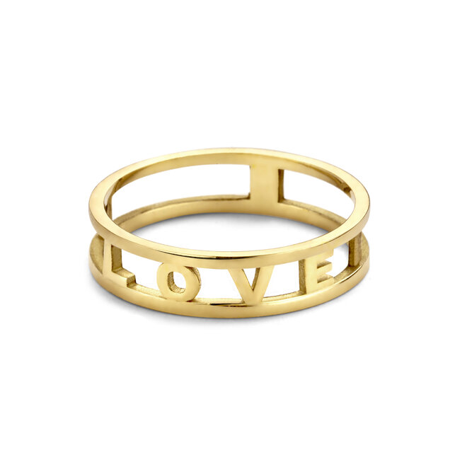 Love Letter Ring 2-4 Letters 14K Goud