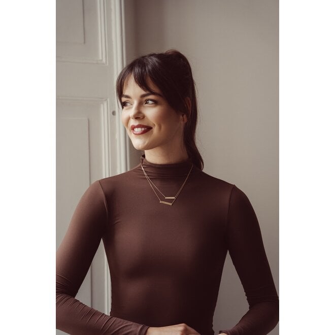 Bar Ketting Maxi 14K Goud