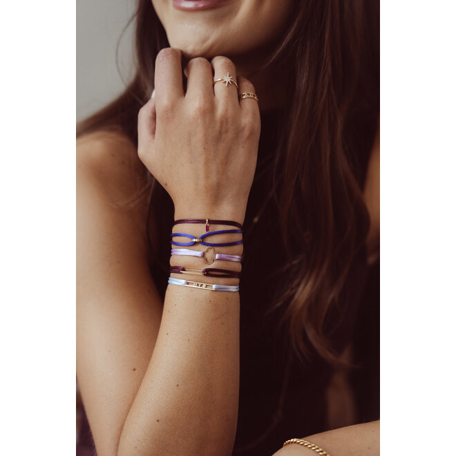 Link Satijnkoord Armband