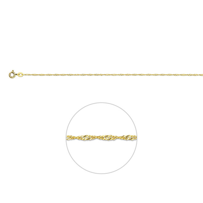 Family Basic Twist Ketting 14K Goud